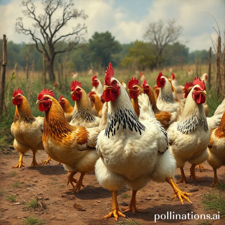 how far will free range chickens roam